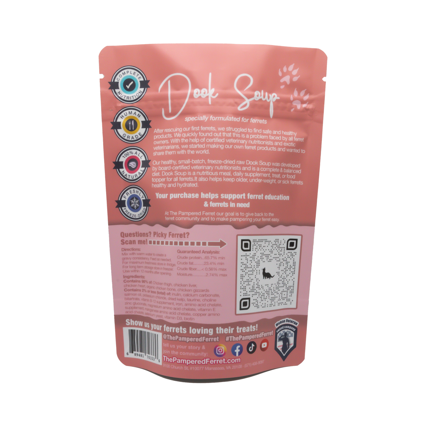 Dook Soup — Complete Freeze-Dried Raw Ferret Diet for Ferrets