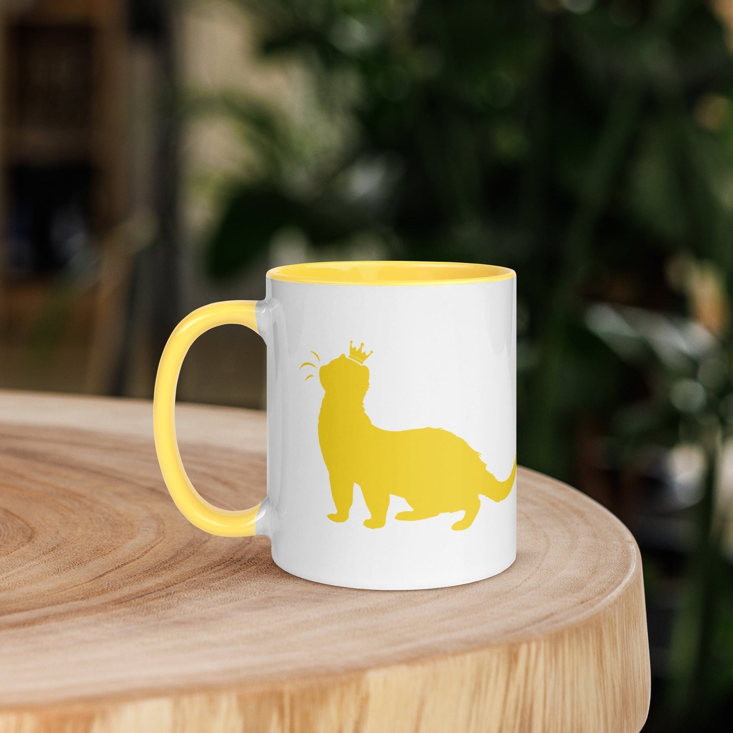 Bright Yellow Mug with Color Inside