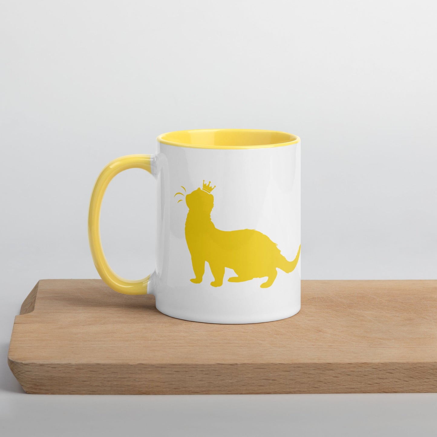 Bright Yellow Mug with Color Inside