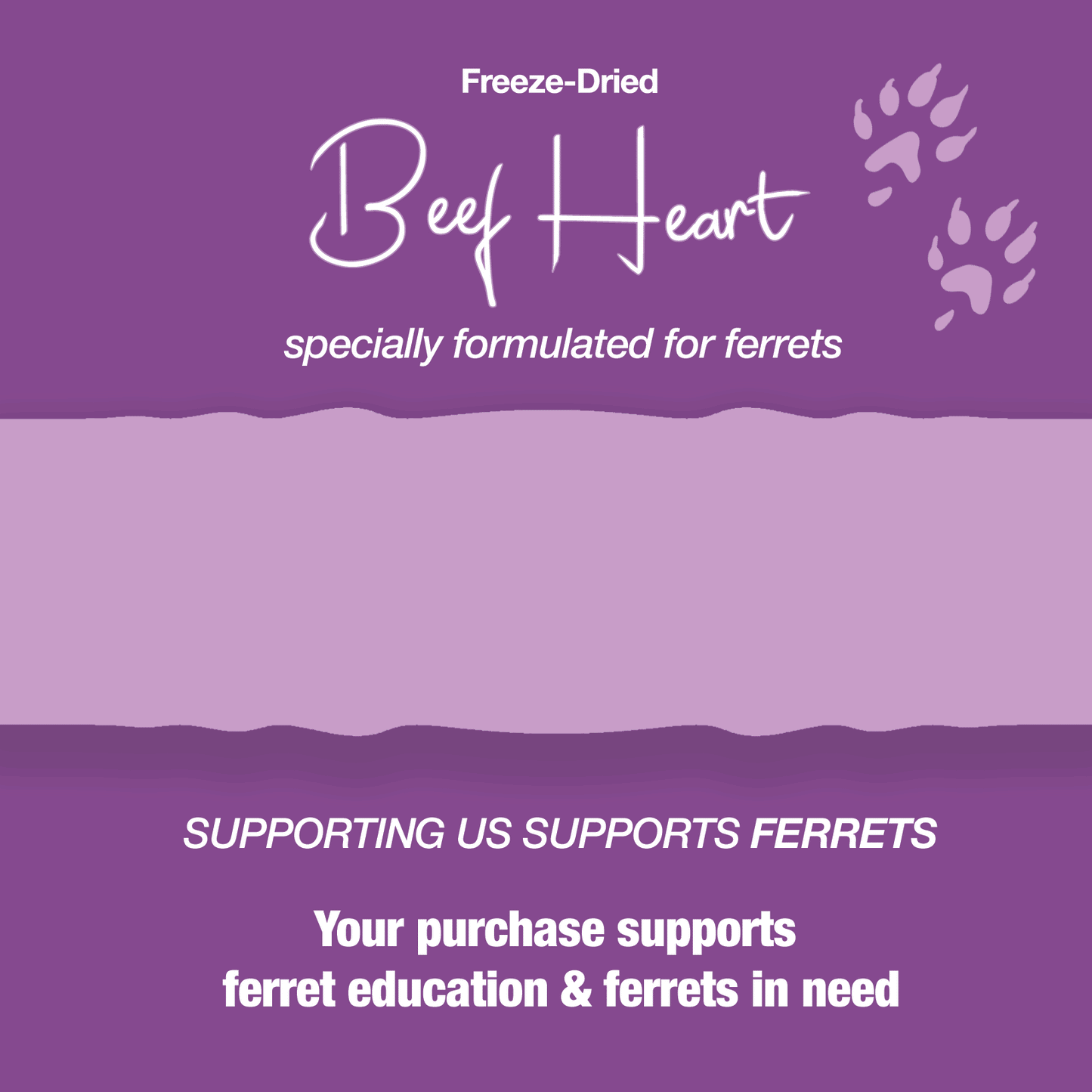 Freeze-Dried Raw Beef Heart Treat for Ferrets