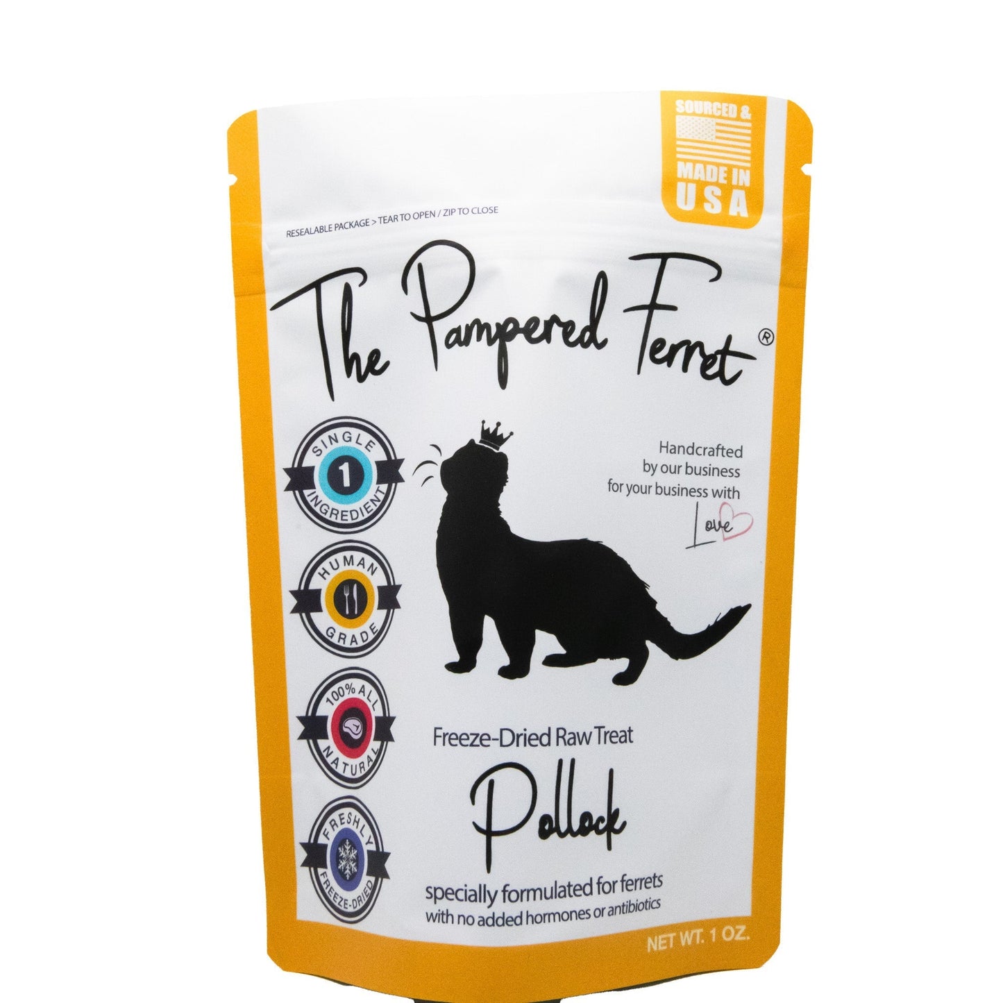 Freeze-Dried Raw Pollock Treat for Ferrets