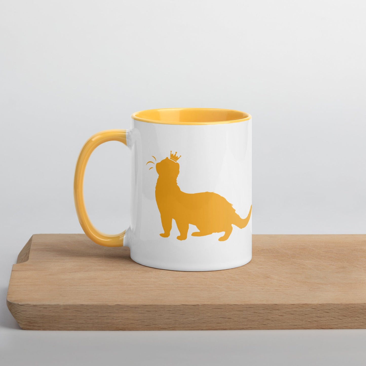 Golden Yellow Mug with Color Inside