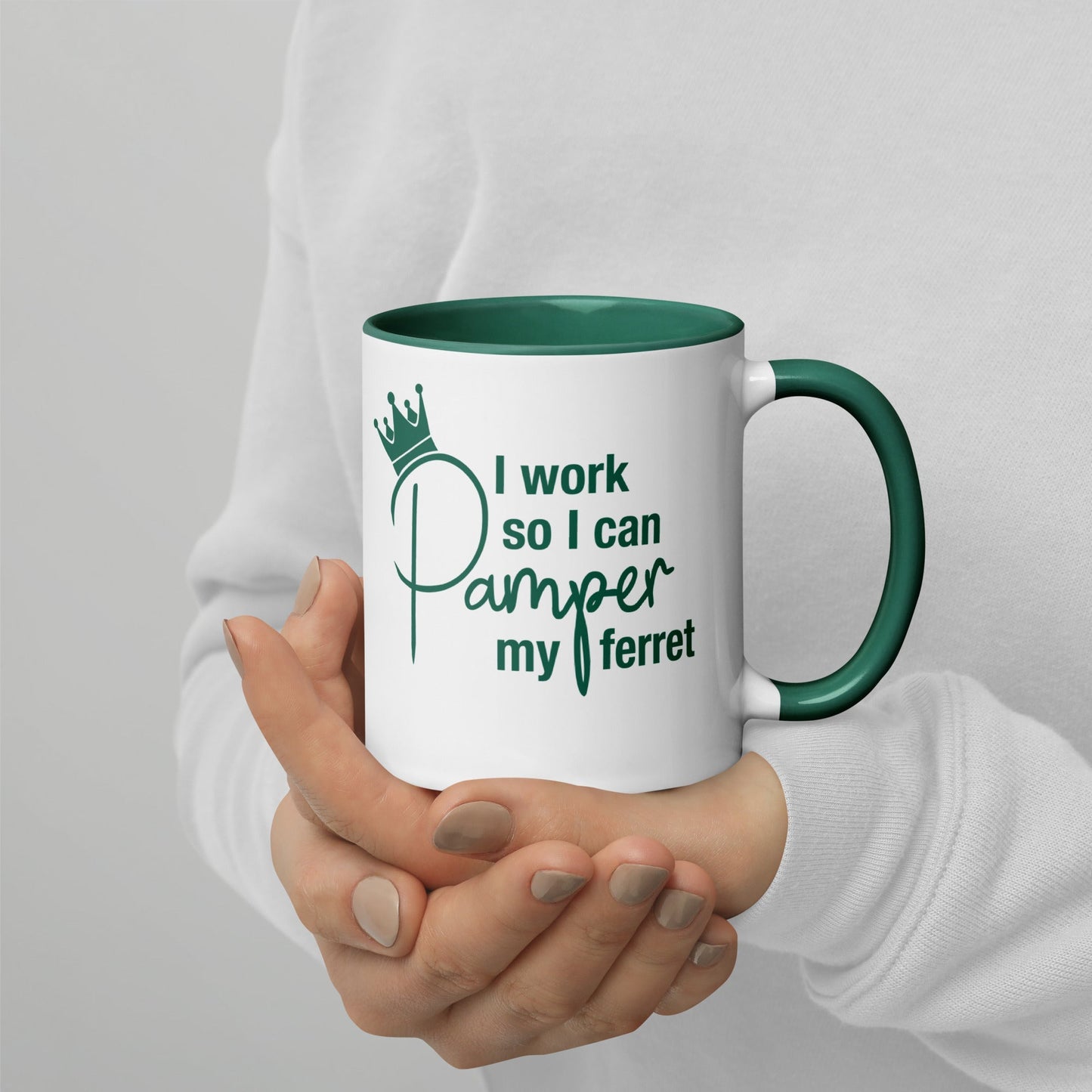 Green Mug with Color Inside