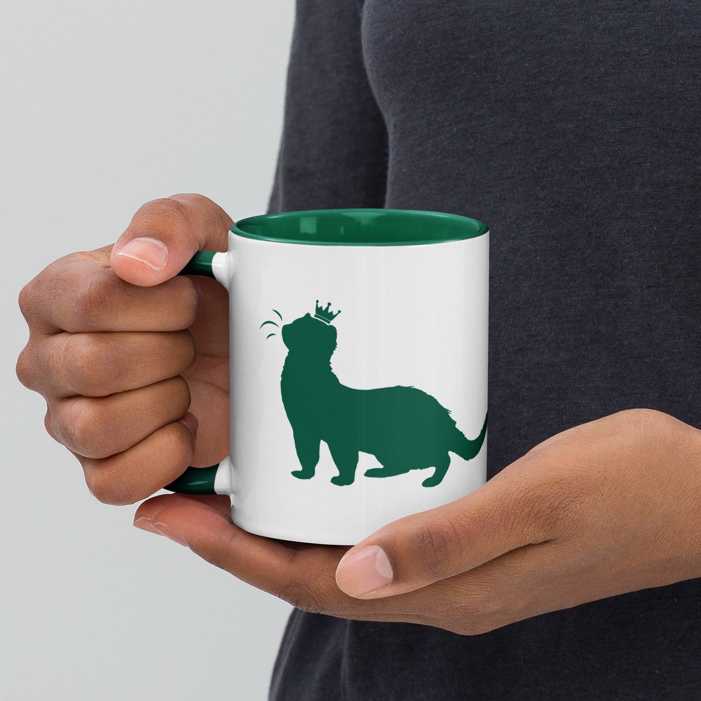 Green Mug with Color Inside