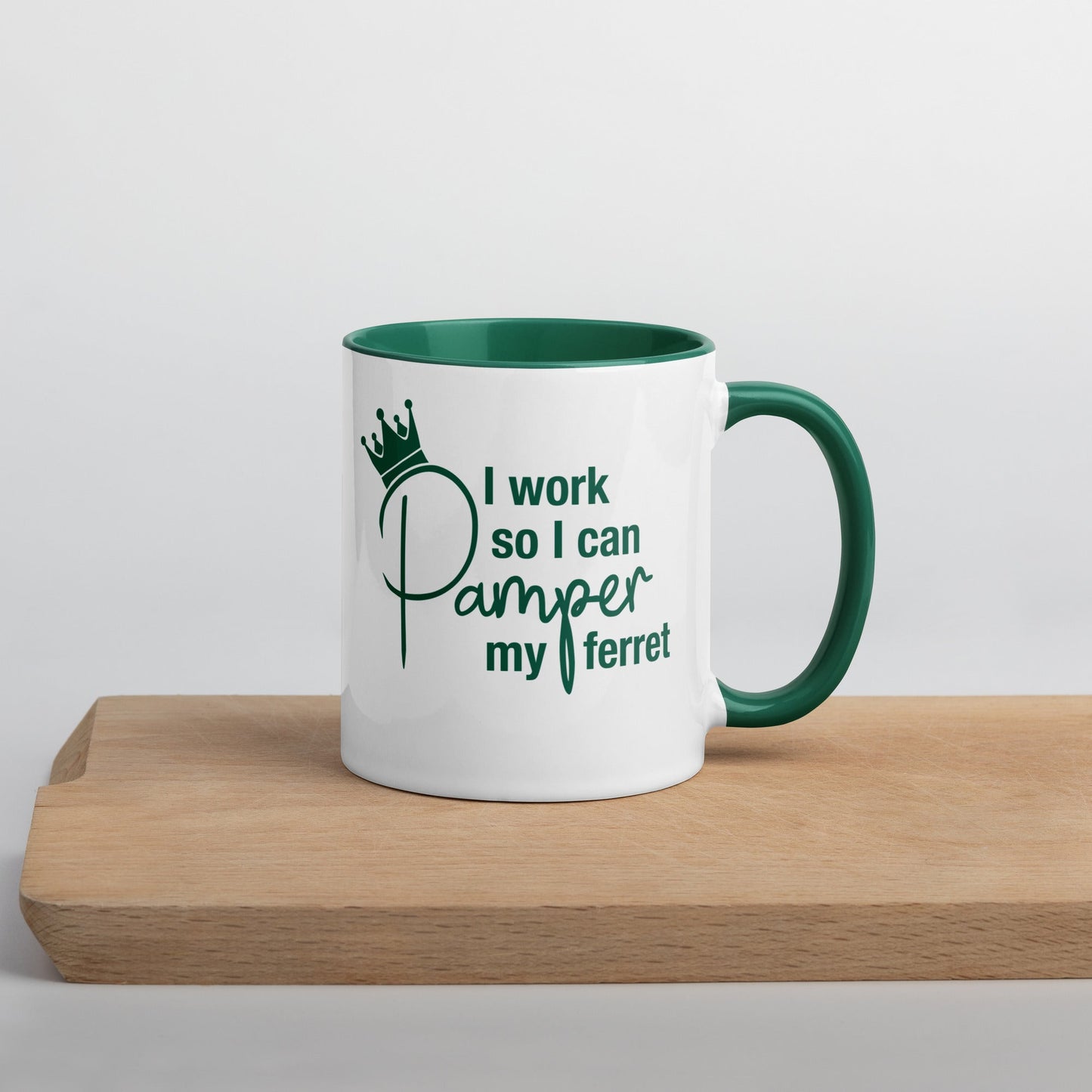 Green Mug with Color Inside
