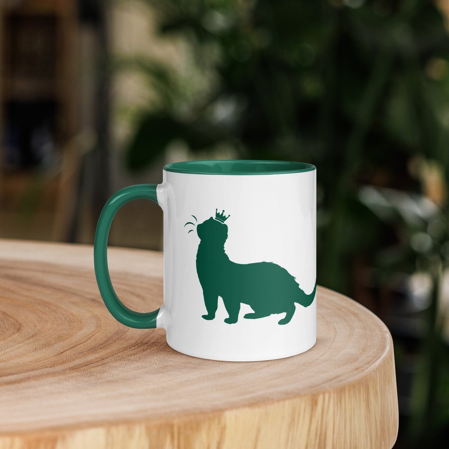 Green Mug with Color Inside