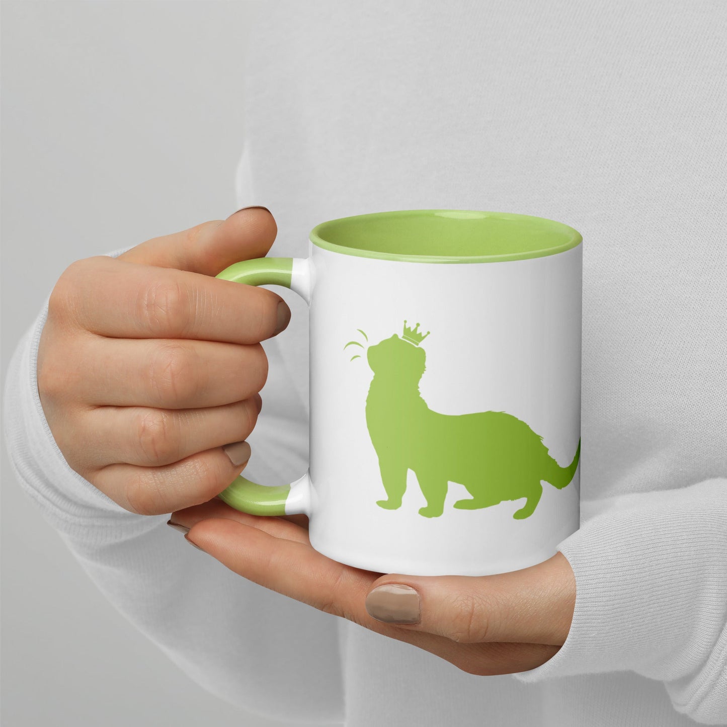 Lime Green Mug with Color Inside