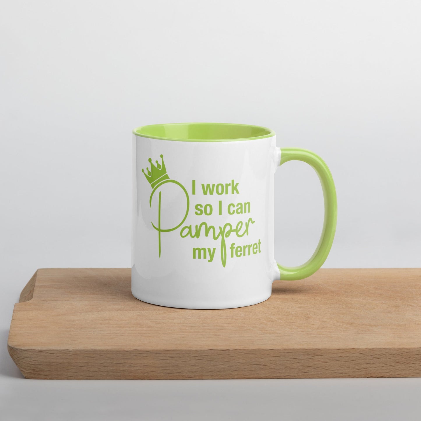 Lime Green Mug with Color Inside