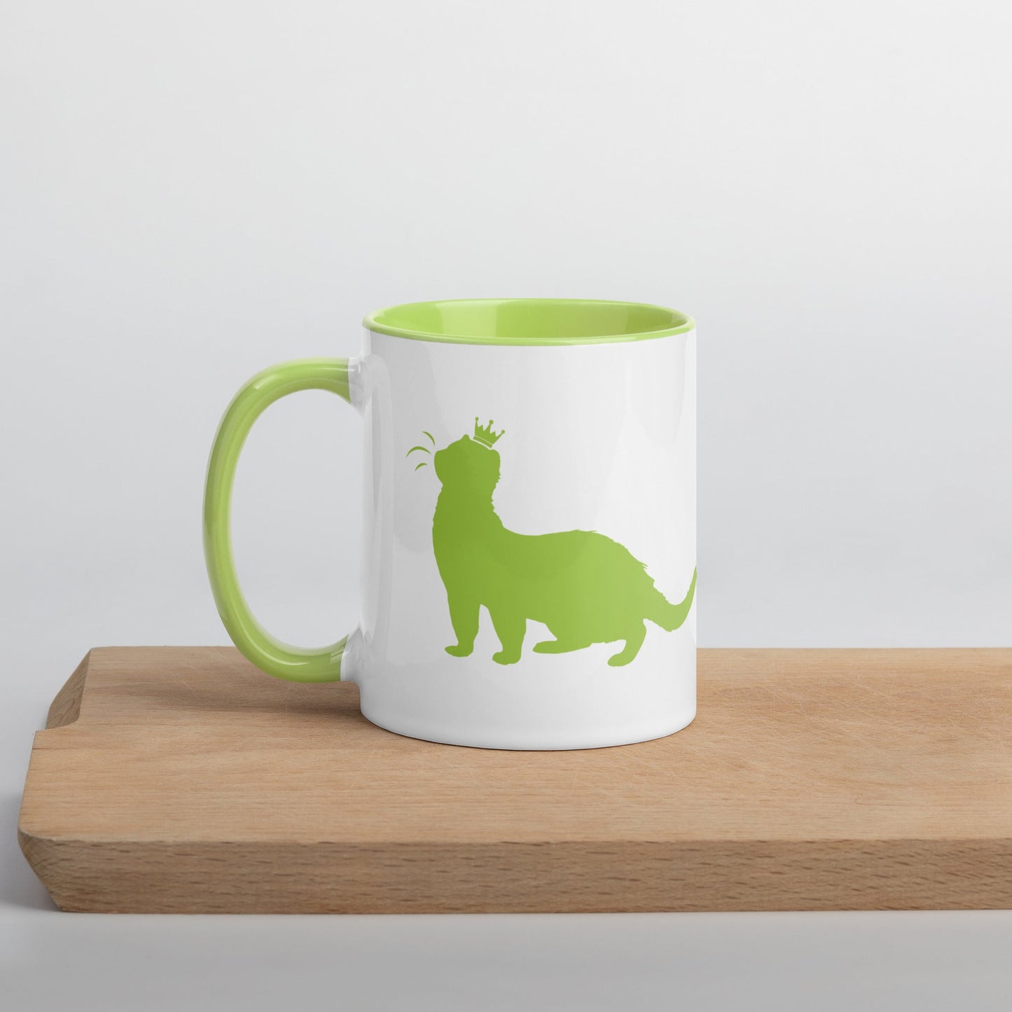 Lime Green Mug with Color Inside