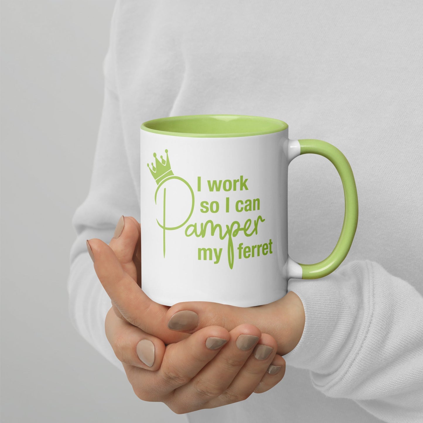 Lime Green Mug with Color Inside