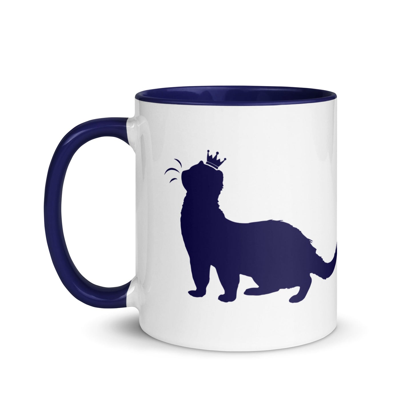 Navy Blue Mug with Color Inside
