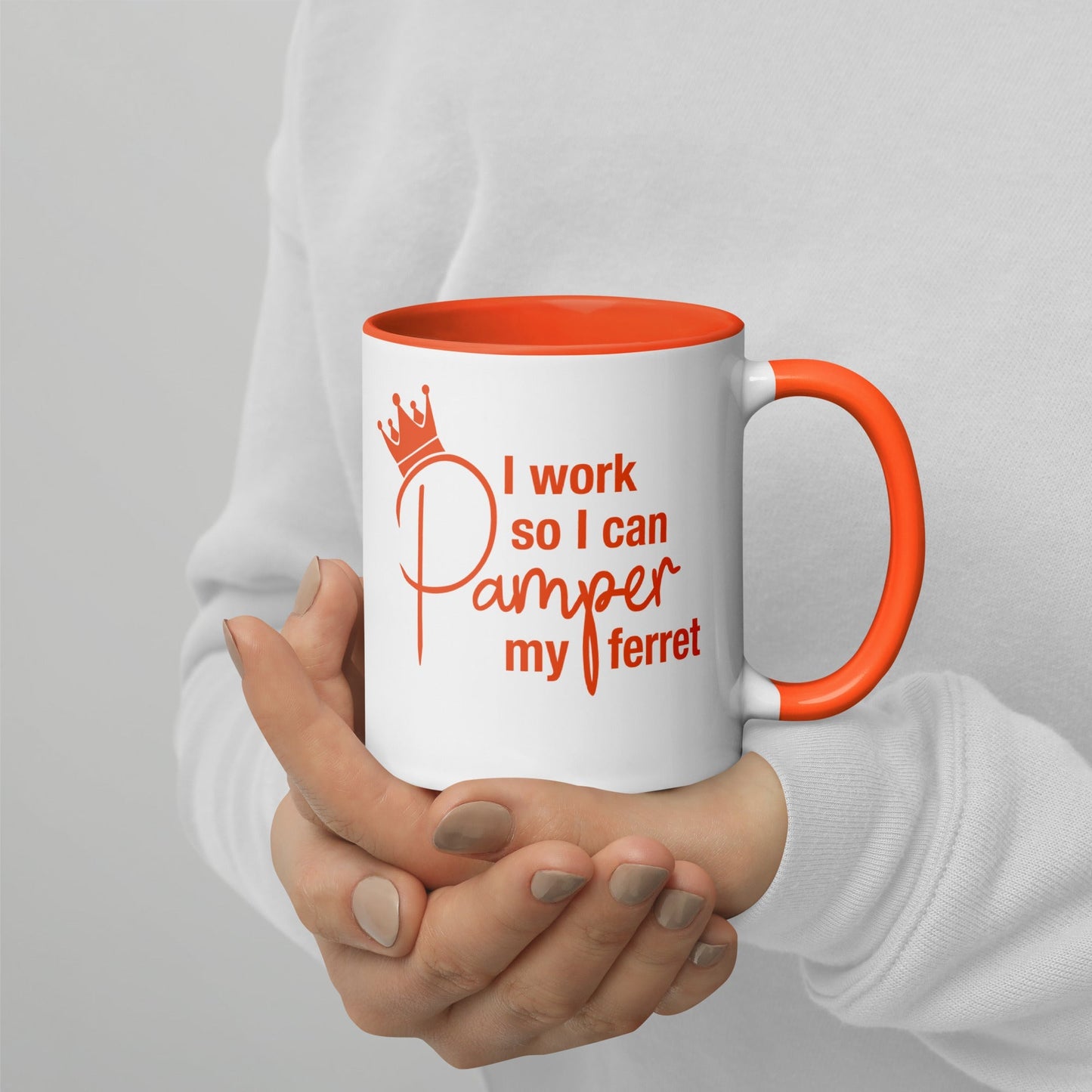 Orange Mug with Color Inside
