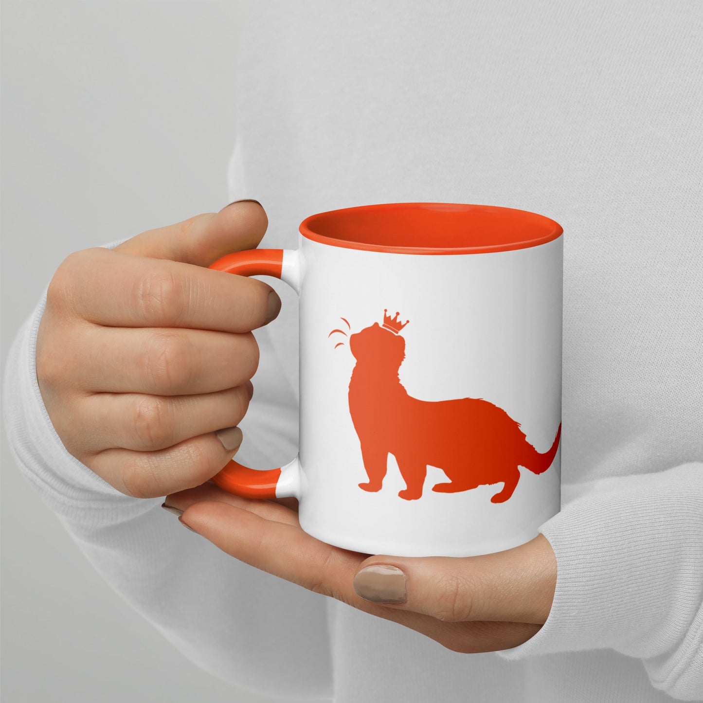 Orange Mug with Color Inside