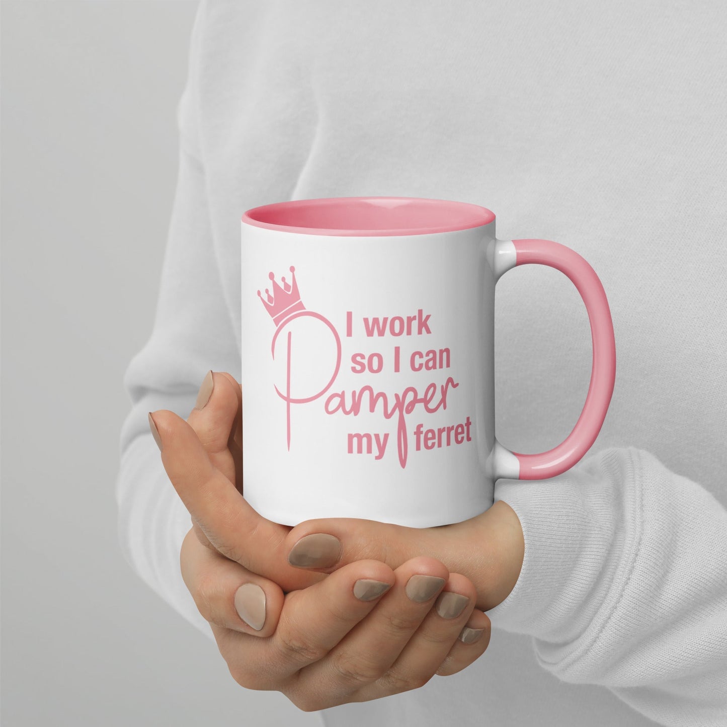 Pink Mug with Color Inside
