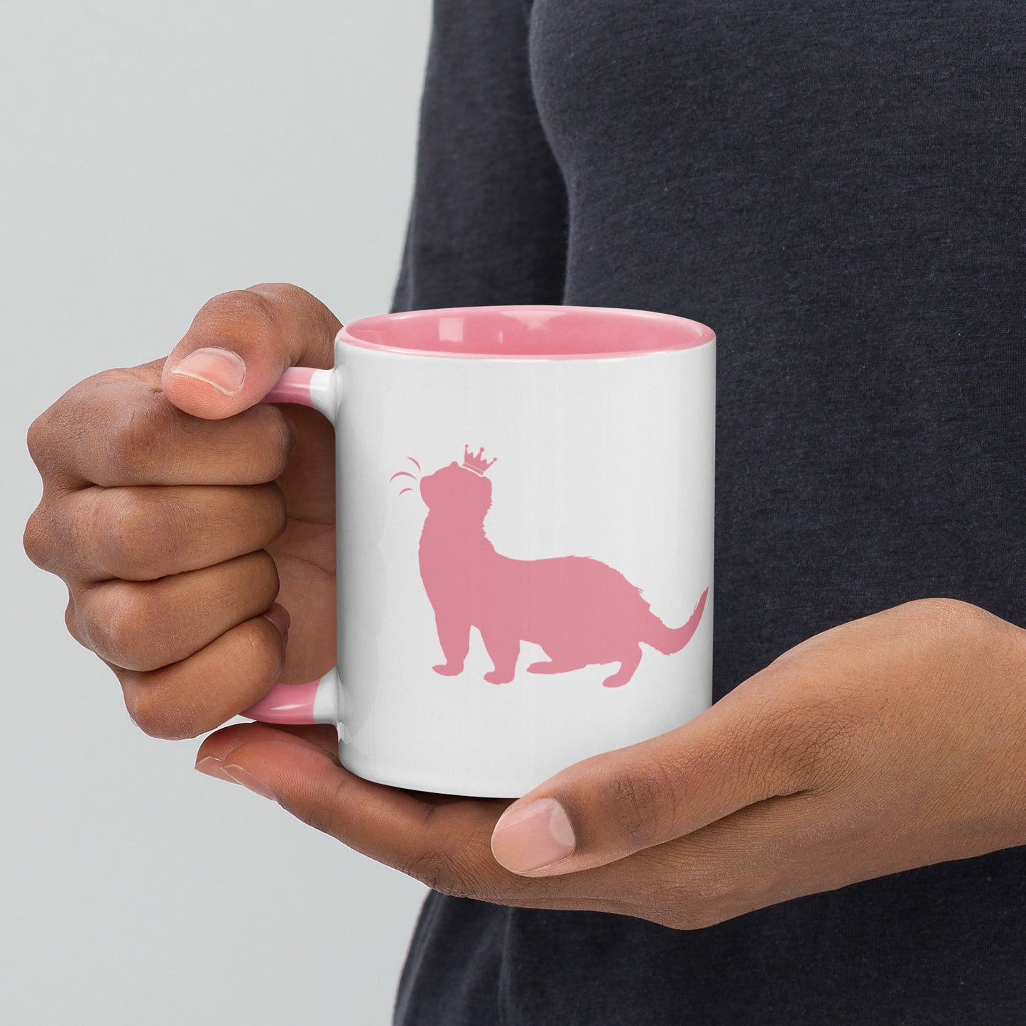 Pink Mug with Color Inside