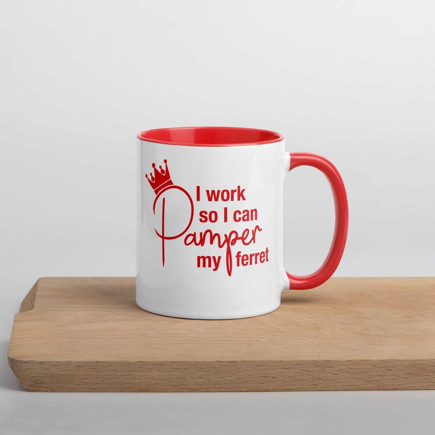 Red Mug with Color Inside